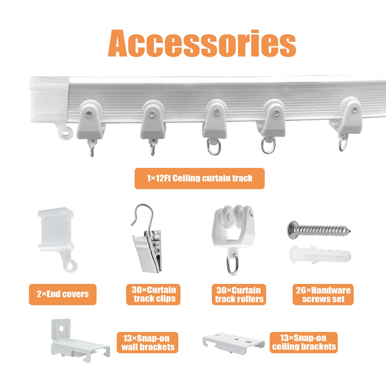 Buy Ceiling Curtain Track, Flexible Bendable Ceiling Curtain Track