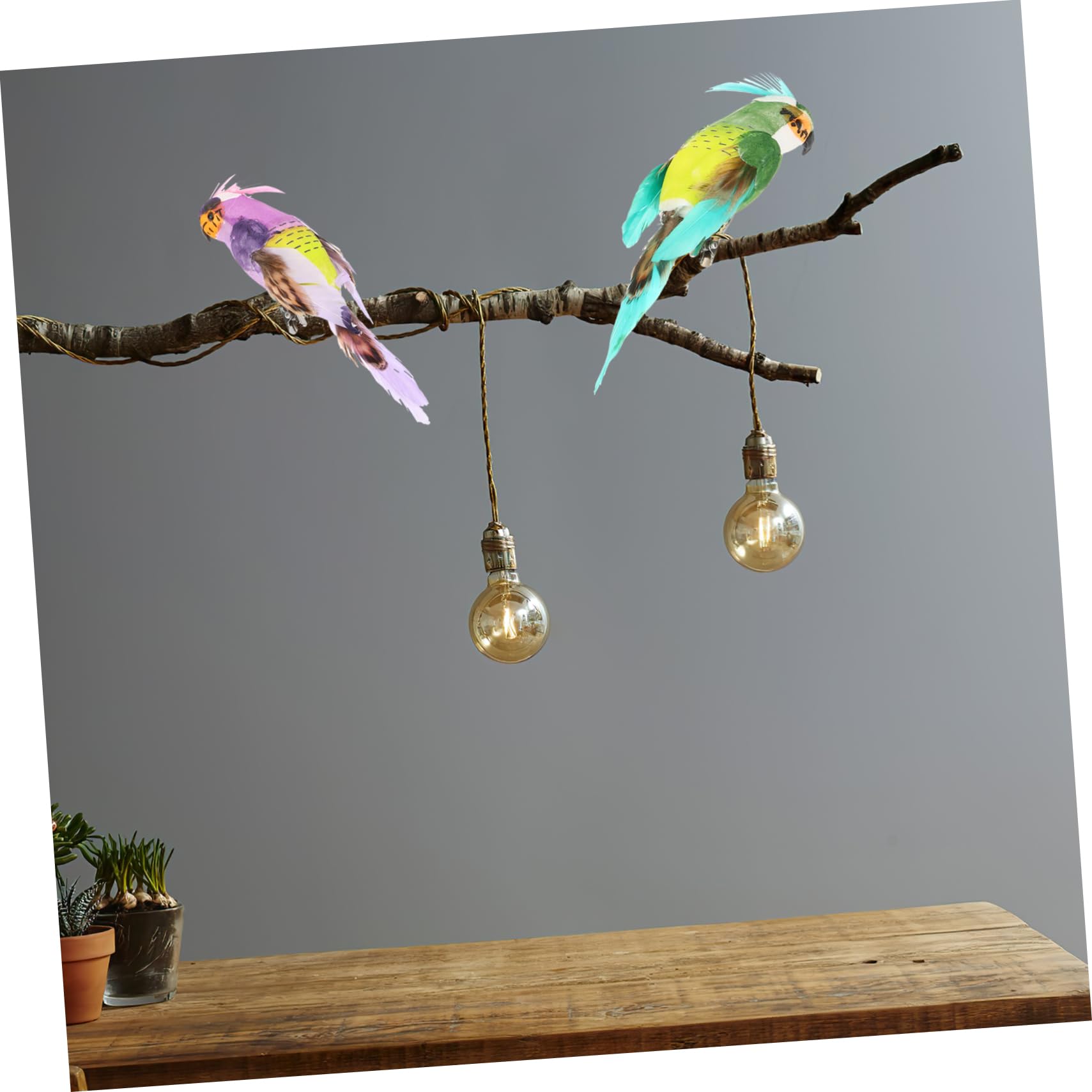 Holibanna 24pezzi Uccelli Artificiali Schiuma Decorativi Con Clip Per Natale e Matrimonio Ornamenti Realistici Per Casa Giardino e Feste