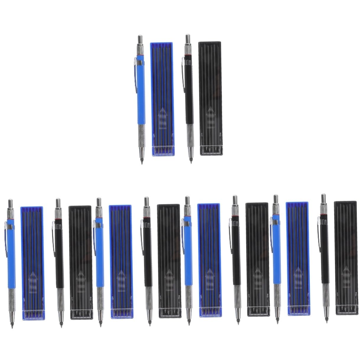 5 Sätze Automatisches Bleistift Set für Zeichnung und Schreiben Nachfüllminen Ergonomisches Design für Schüler und Bürobedarf Entwerfen und Skizzieren