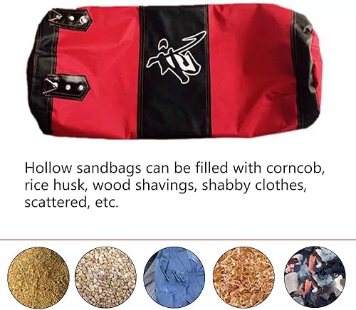 Miniatura 5 de Saco de boxeo para hombre, mujer, niños, bolsa de boxeo para interiorjardín, sin relleno, juego de bolsa pesada con guantes de boxeo, cadena, gancho