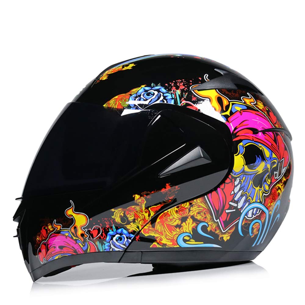 Buy FullFace Motorcycle Helmet FlipUp Integral Helmet ATV Scooter