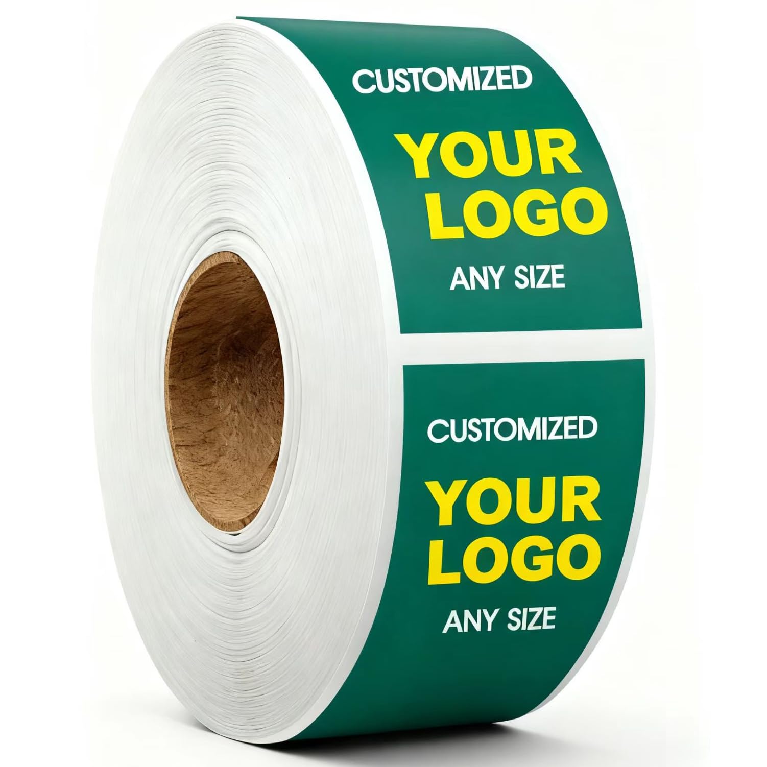 Custom Stickers Personalized Logo Sticker – Customized Business Labels with Any Design Name+ Image – Roll Packed – Fade Resistant,Multi Shapes,Sizes