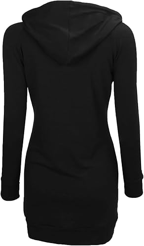 Miniatura 4 de BEPEI Sudaderas con capucha para mujer, manga larga, estilo túnica, elegantes, con bolsillos