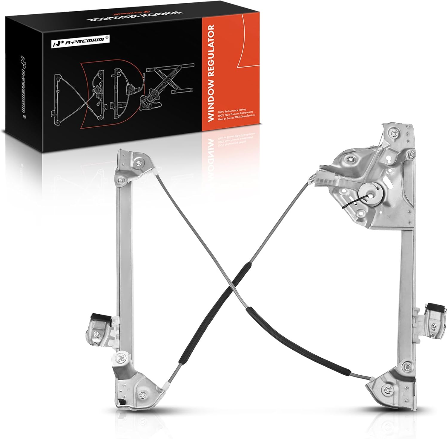 A-Premium Electric Power Window Regulator Without Motor Compatible with Cadillac CTS 2003-2007 Sedan Front Left Driver Side