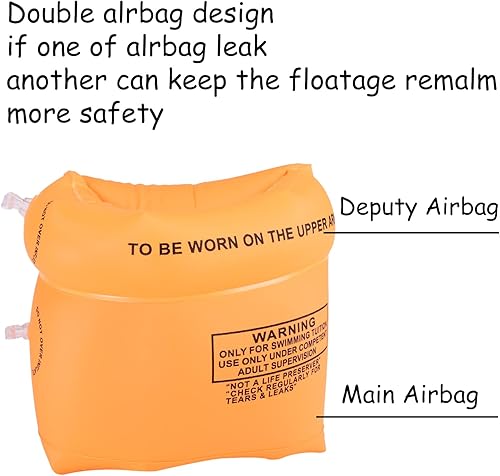 Miniatura 10 de Flotadores de brazo inflables para natación, mangas flotantes, anillos de natación (4-6-8 piezas)