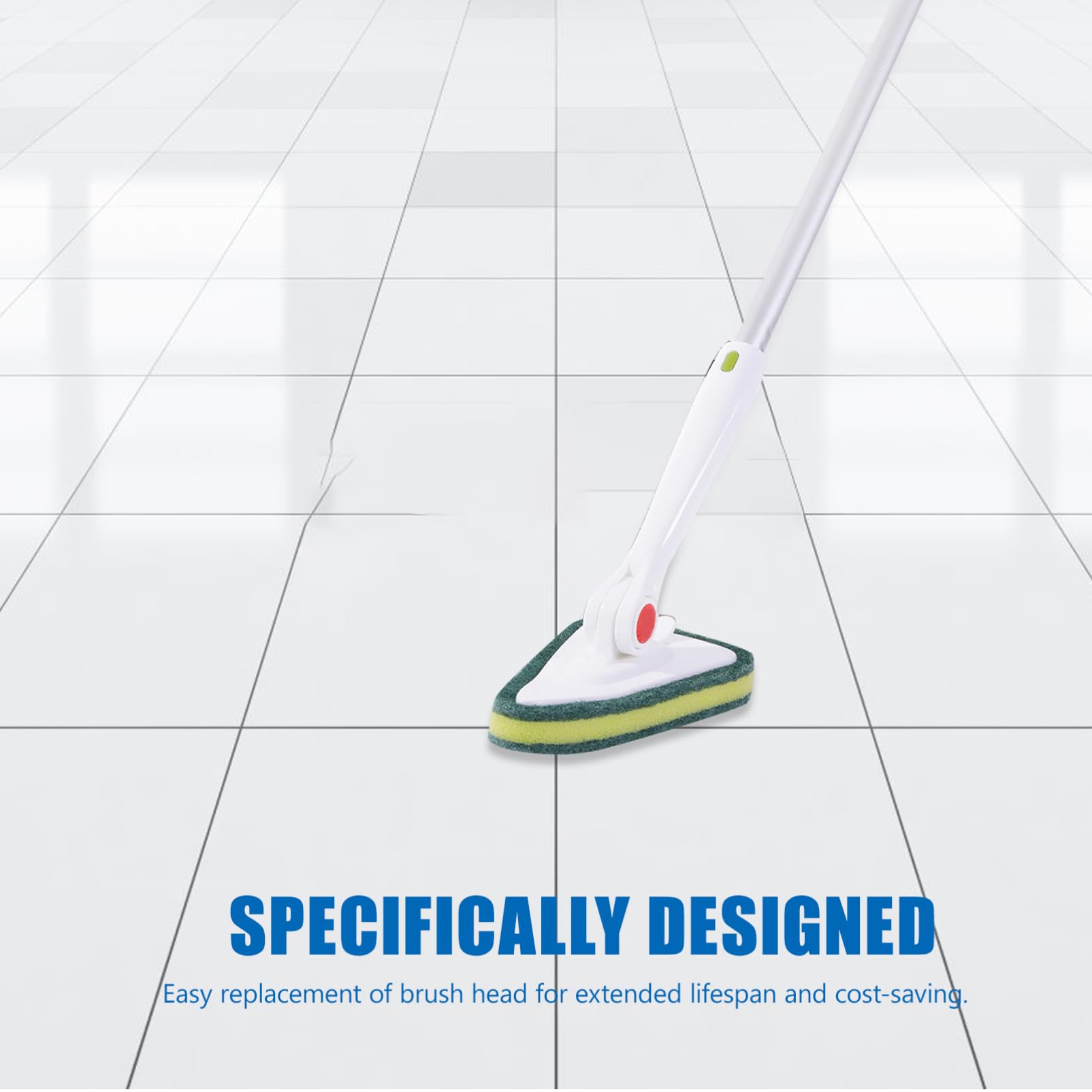 MOLUCKFU 2pcs Floor Brush Scrubber Multipurpose Cleaning Brush for Bathroom Kitchen Tiles Corners Water Stains