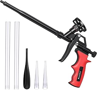 Foam Gun, Preciva Professional Foaming Guns, Needn't Cleaner PU Foams Expanding Applicator Tools, Heavy Duty Dispensing Insulation Foam-Sprayer for Caulking, Insulation