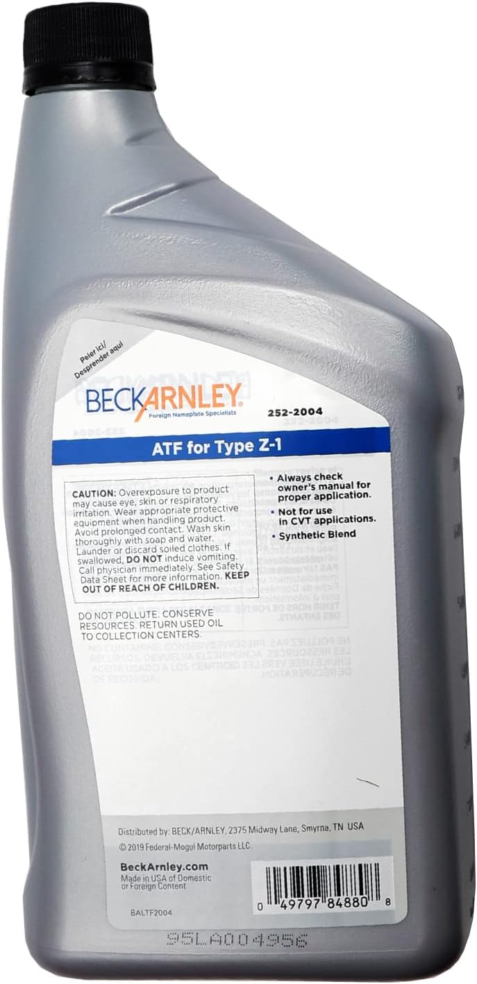 Beck Arnley 2522004 Transmission Fluid
