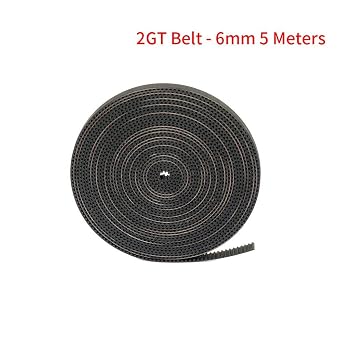 FYSETC 3D Printer Belt 5 Meters/ 16.4 Ft Length 2GT 6mm Timing Belt 2mm Pitch 6mm Width Rubber Fiberglass Reinforced for Ender V2 3 Pro Ender 5 CR-10 10S Ane A8 CNC SV01 Other 3D Printers