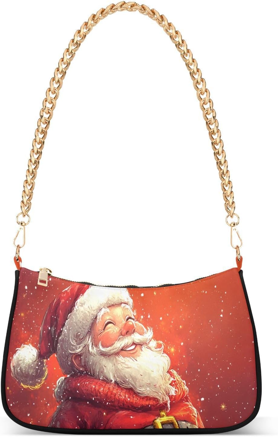 CEBUGI Crossbody Bags for Women Shoulder Purse Lovely Santa Claus Handbags Stylish Clutch Purse with Chain Strap
