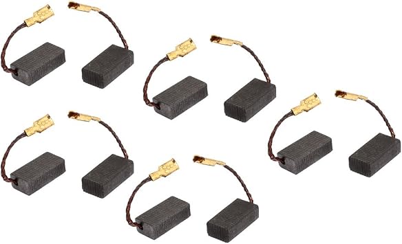 uxcell Angle Grinder Electric Motor Carbon Brushes, 15mm x 8mm x 5mm, 10 Pcs