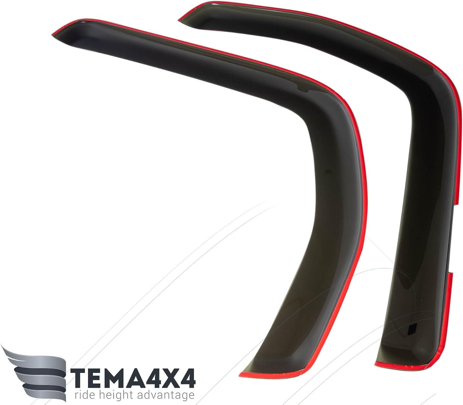 tape-on window visors deflectors rain guards for peterbilt 579 2012–present | 2-piece set, 3m adhesive