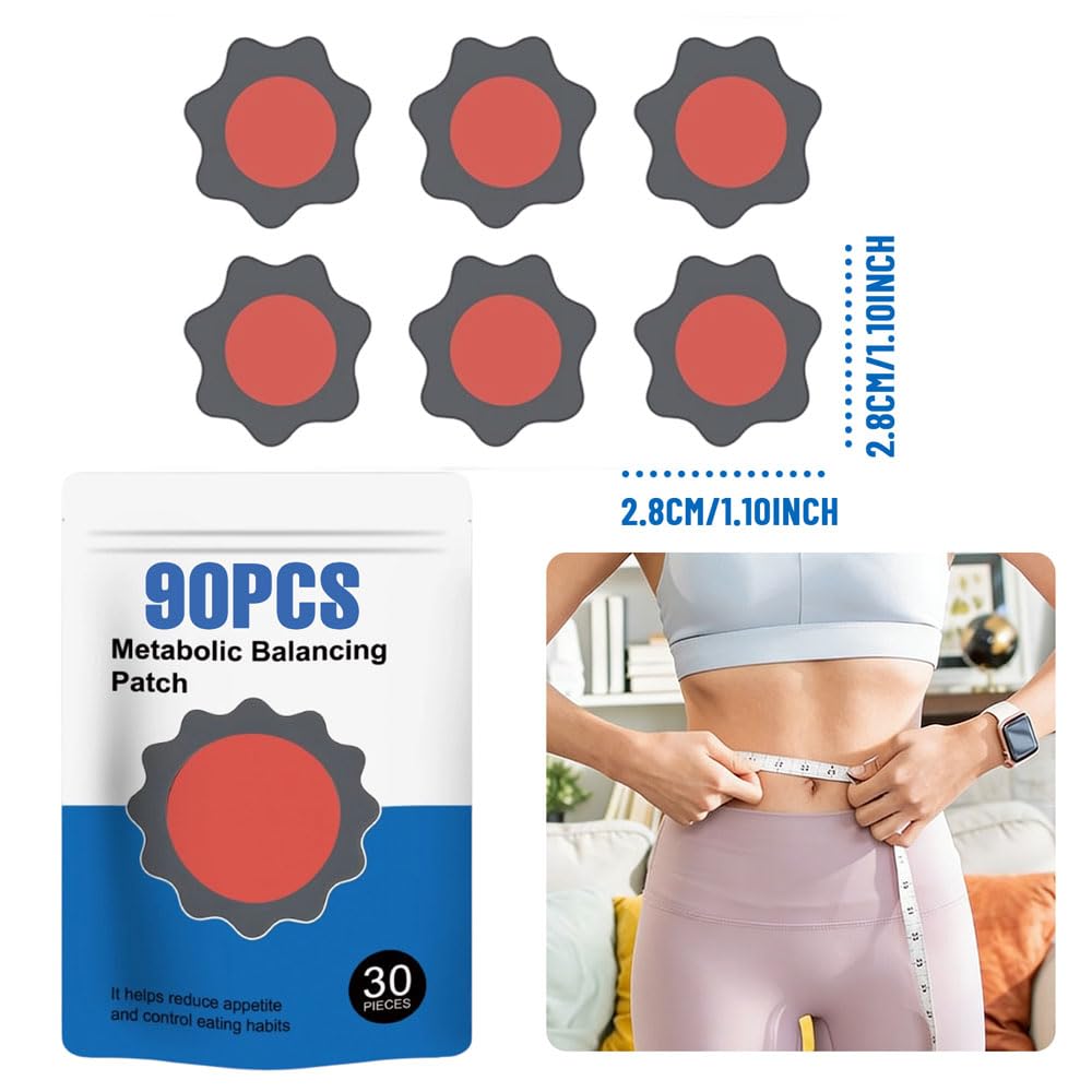 90 parches adelgazantes, Naturales para Adelgazar y Metabolizar el Abdomen, Para el Equilibrio Metabólico, Calmante Suave para Todos los Tipos de Cuerpo — view 2