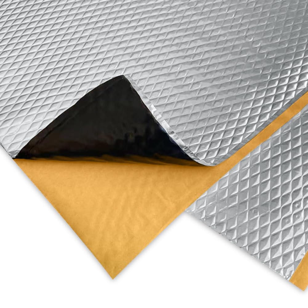 Tapis d'isolation acoustique voiture aluminium butyle insonorisant anti-vibration