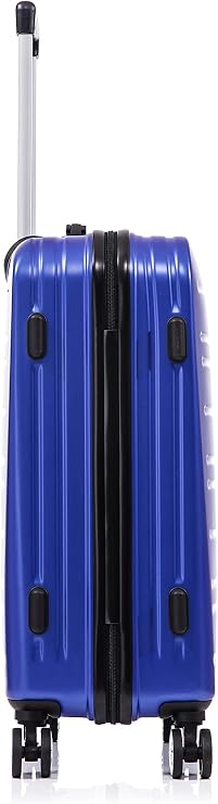 Rockland Irvine Hardside Spinner Wheel Luggage, Blue, 19, 23, 27