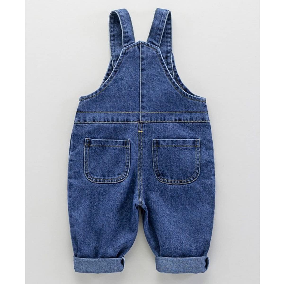Salopette di Jeans Blu da Neonata Bambina Jeans Tuta Salopette alla Moda Senza Maniche, Ragazza Denim Jeans Pantaloni Unisex Ragazzo Regolabile Salopette in Denim 0-10 Anni