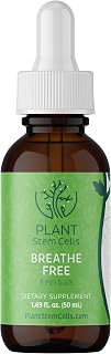 Plant Stem Cells Gemmotherapy Breathe Free | Embryonic Buds from Black Elderberry, Black Poplar, Horsetail, & Hazel | Respiratory Support for Congestion, Coughing & Mucus Reduction for Men & Women