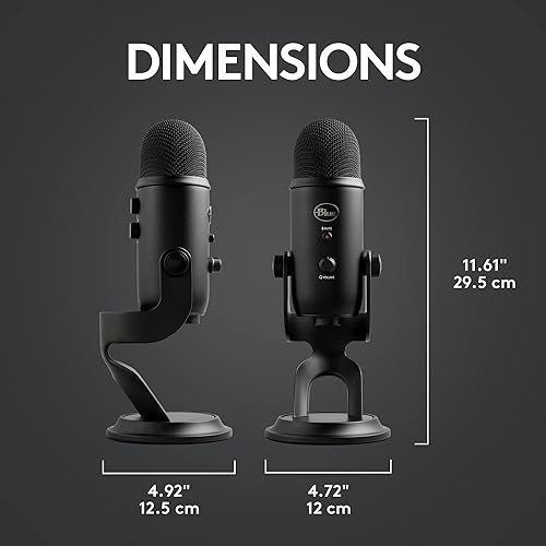Miniatura 11 de Logitech Blue Yeti - Kit de transmisión de juegos con micrófono USB Yeti software azul VOCE temas exclusivos de Streamlabs filtro pop azul