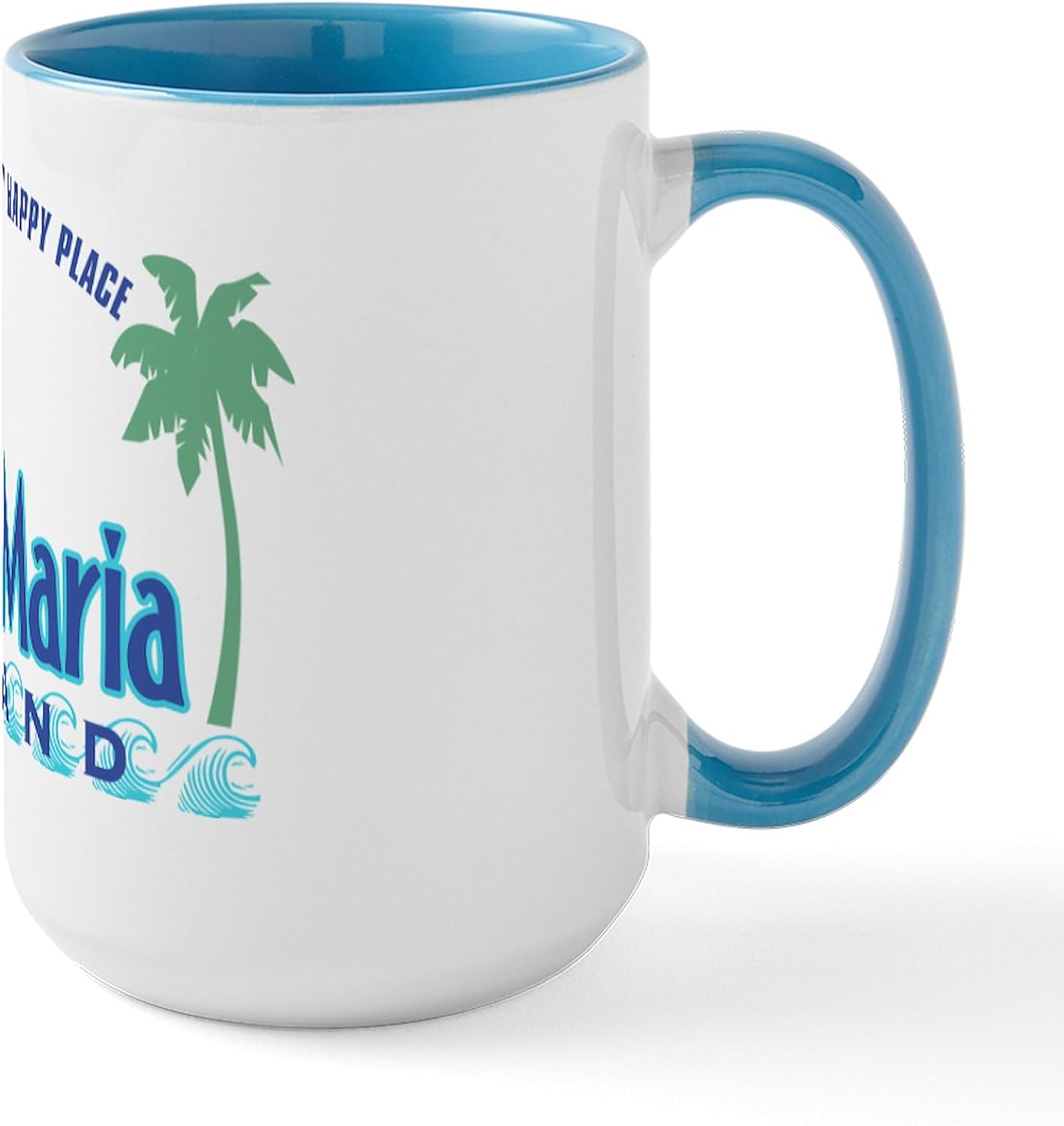 CafePress Anna Maria Island Happy Place Large Mug 15 oz (444 ml) Ceramic Coffee Mug
