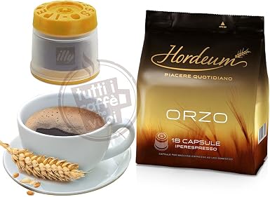 illy 18 capsule di orzo Hordeum : Amazon.it: Alimentari e cura della casa