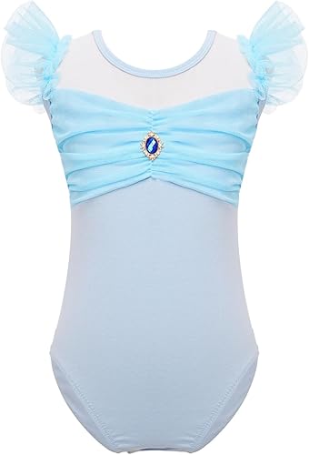 Miniatura 1 de FEESHOW Leotardos de ballet para niñas y niños, mangas voladoras, body de baile, bailarina, sala de baile, gimnasia, unitardo