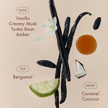 Summer Fridays Sunlit Vanilla Eau de Parfum (50 mL) | Warm Gourmand Vanilla Perfume for Women, Long-Lasting, Versatile Fragrance with Notes of Caramel & Bergamot, Vegan