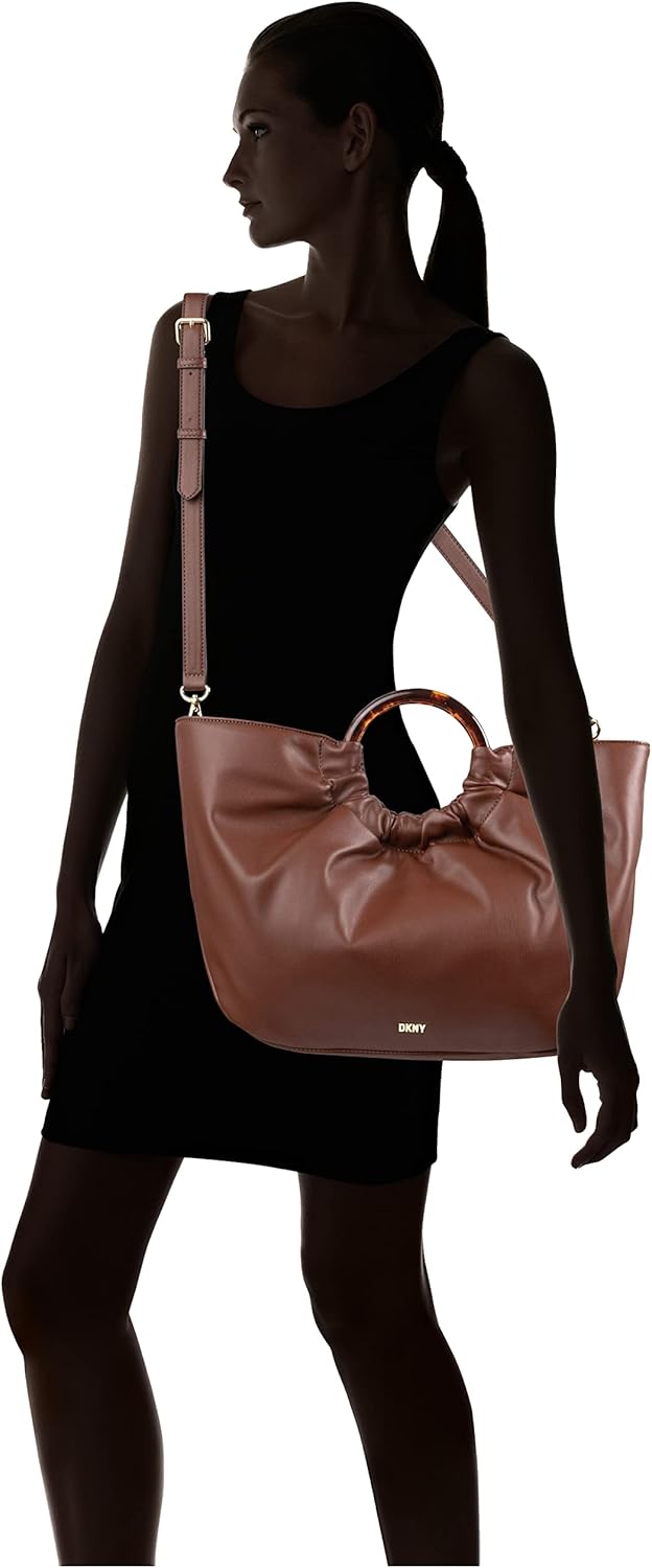 DKNY Women's Eden Tote Bag, CHESTNUT, One Size