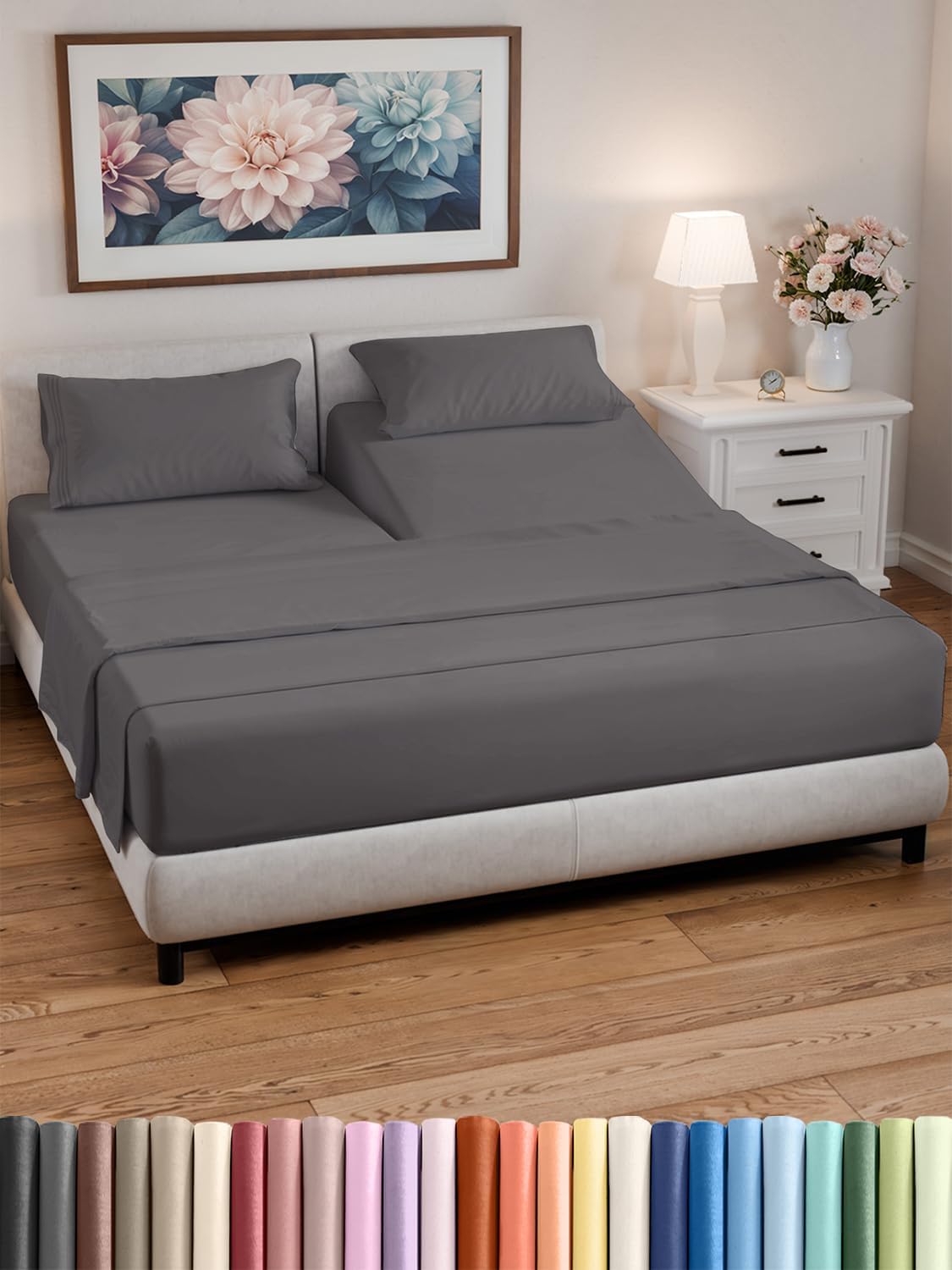 Split Head King Sheets Set – Top Split... Split Head King Sheets Set – Top Split...