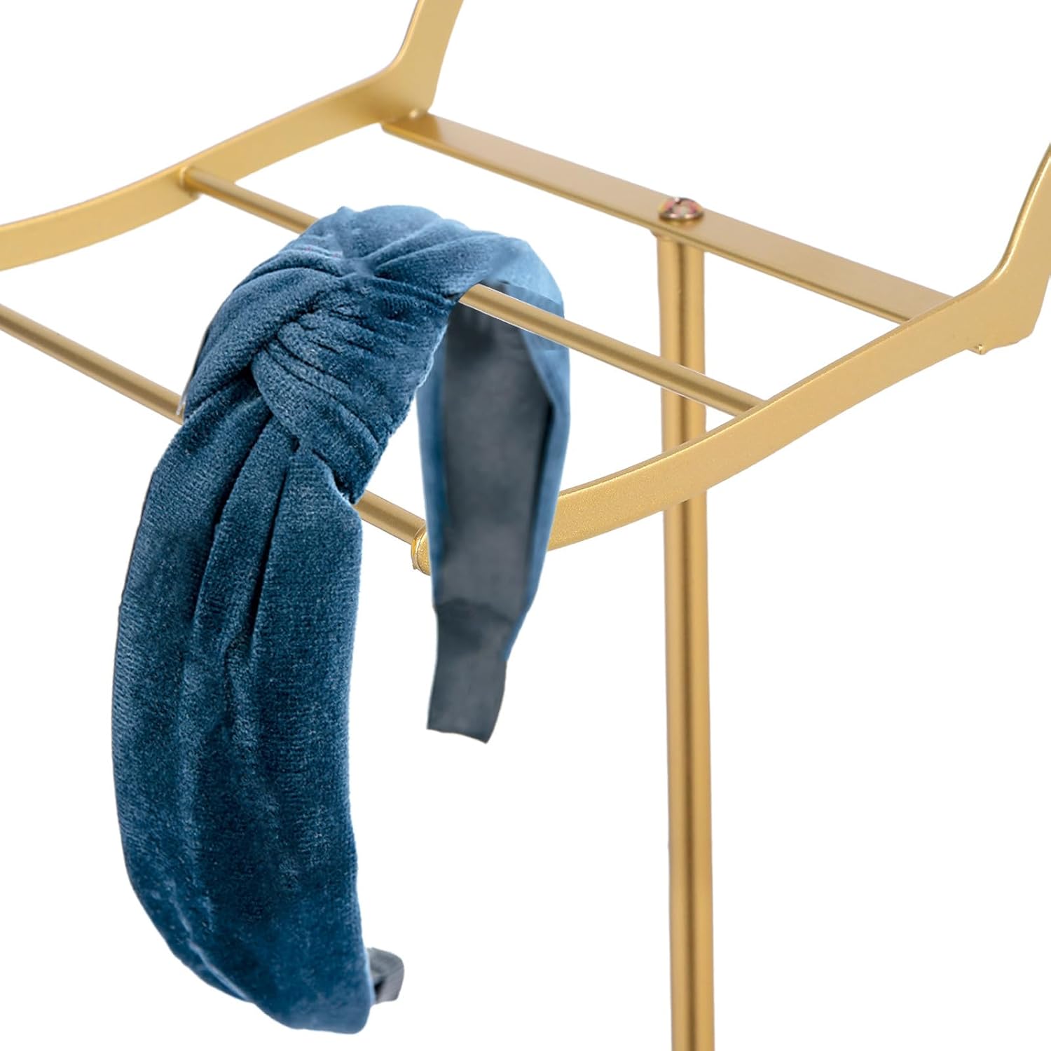 Golden Metal Headband Holder Stand for Jewelry and Hair Pins