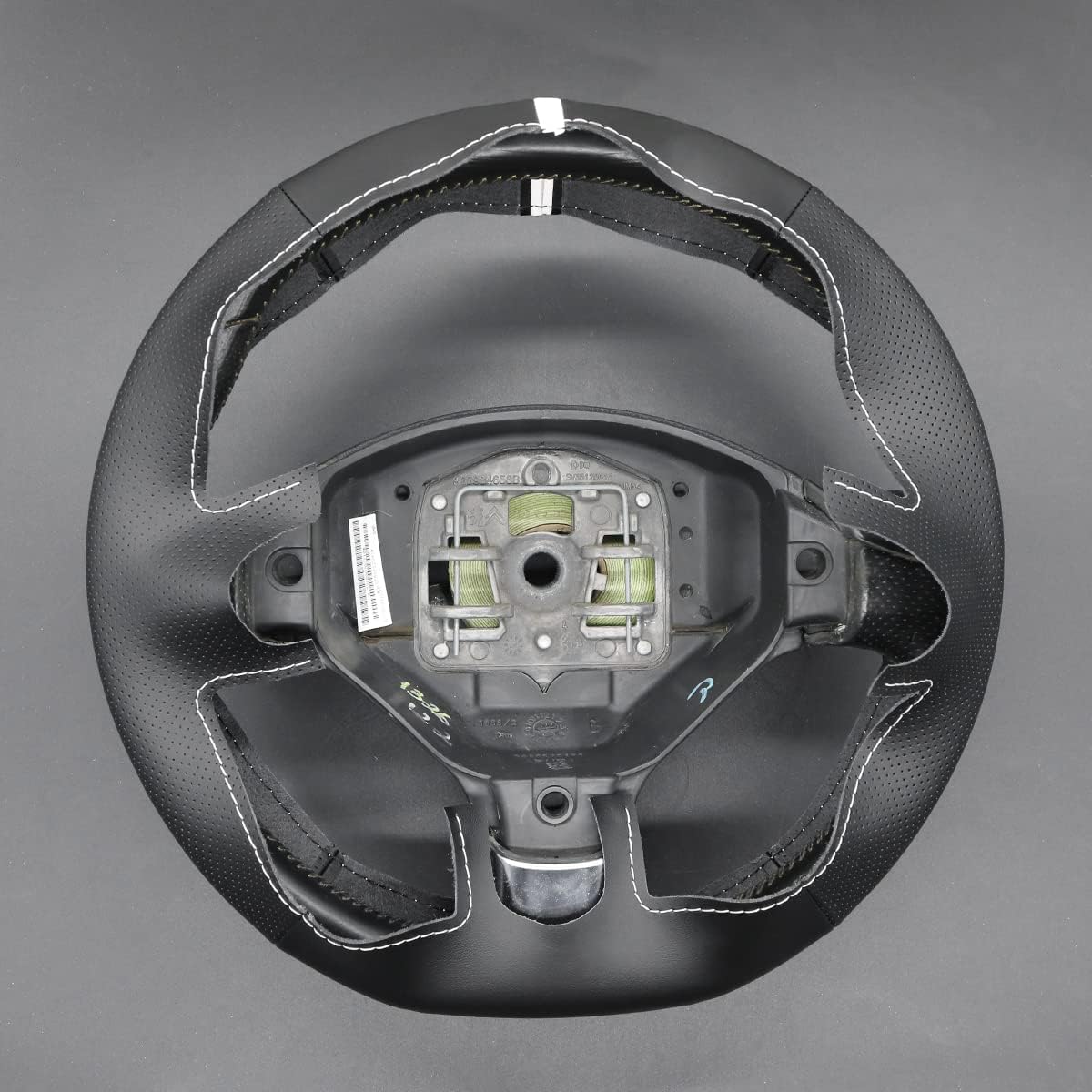 MEWANT PU Leather DIY Car Steering Wheel Cover for Peugeot 308 2007-2013/308 CC 2009-2015/308 SW 2008-2014 / RCZ 2010-2015/3008 2009-2016/5008 2009-2017 Steering Wheel Cover for Peugeot 308