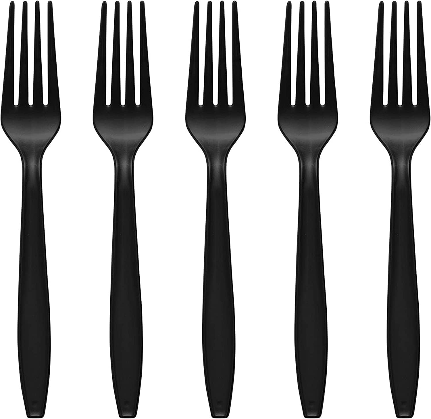 100 Pcs Disposable Plastic Forks Bulk 11.6cm Length Sturdy and Durable