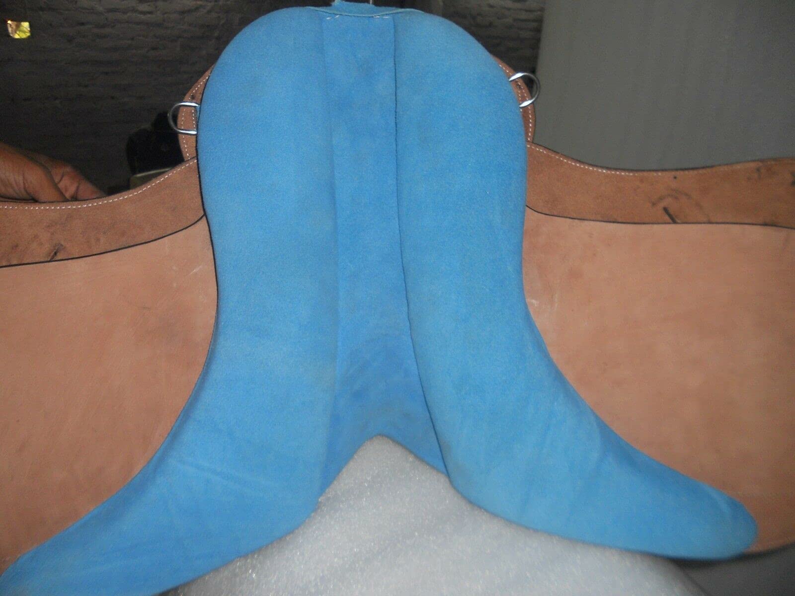 EU Sella inglese in pelle di qualità Dressage Treeless Saddle