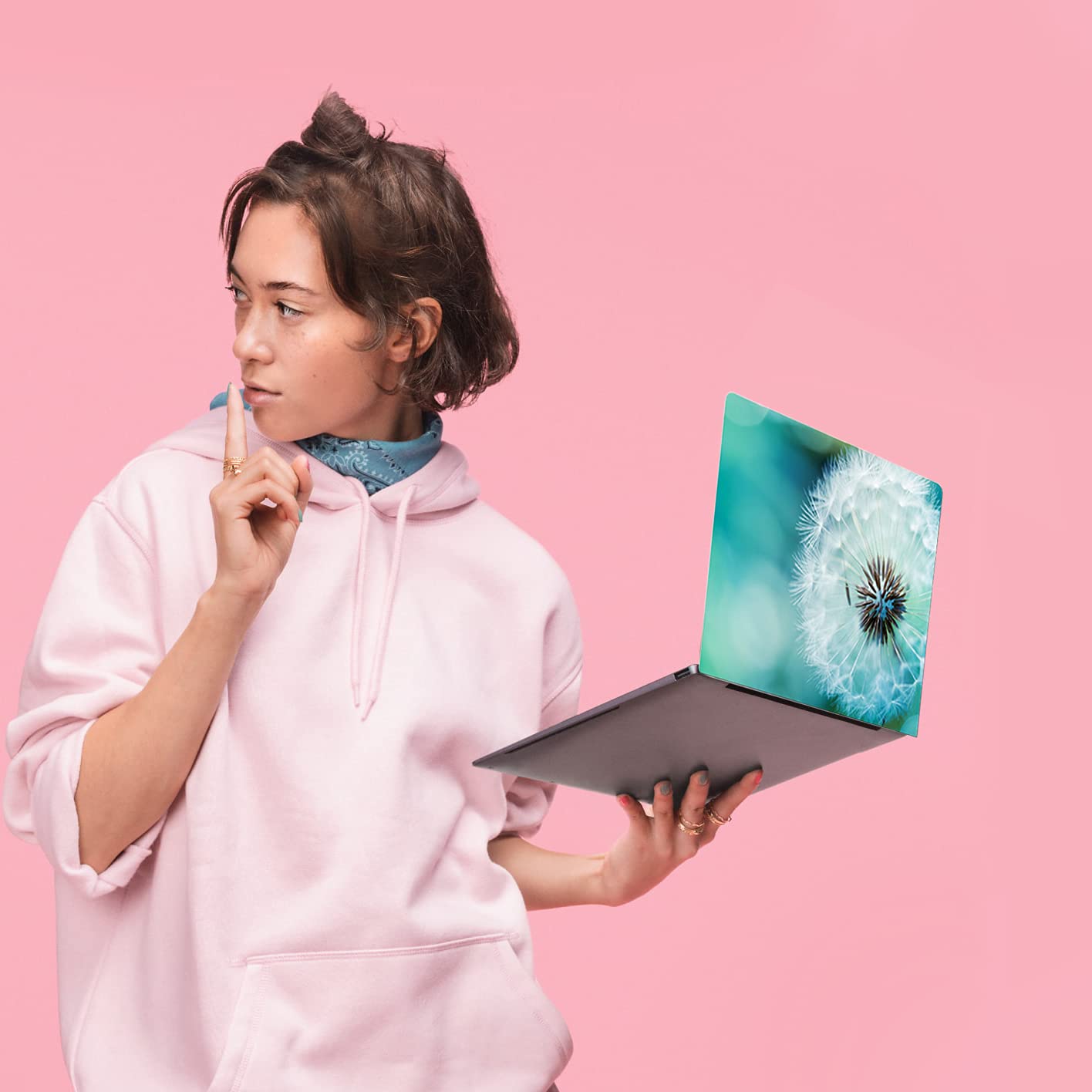 Di Legno Del Computer Portatile Notebook Sticker Copertura - Foto 7