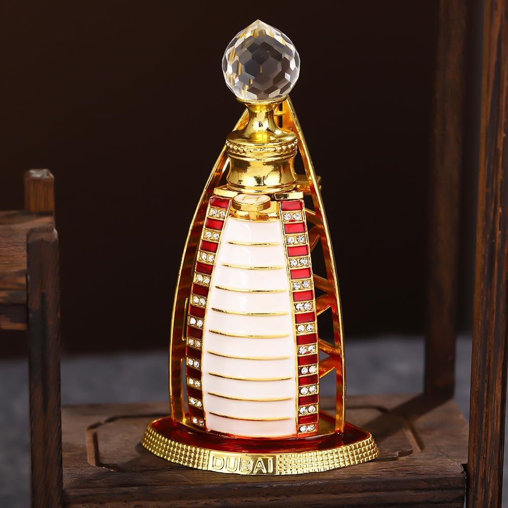 Burj Al Arab Dubai Hotel Shaped Essential Oil Perfume Bottle Natural Alcohol- Long-Lasting Fragrance Perfect Unisex