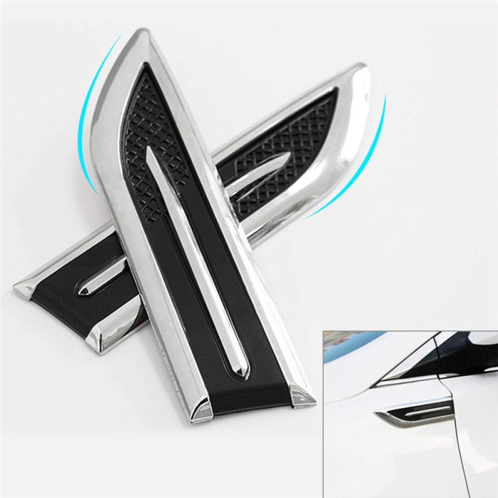 1 Pair Automobile Car Decorated Vent Air Flow Engine Cover Side Stickers Fender Sticker Decal