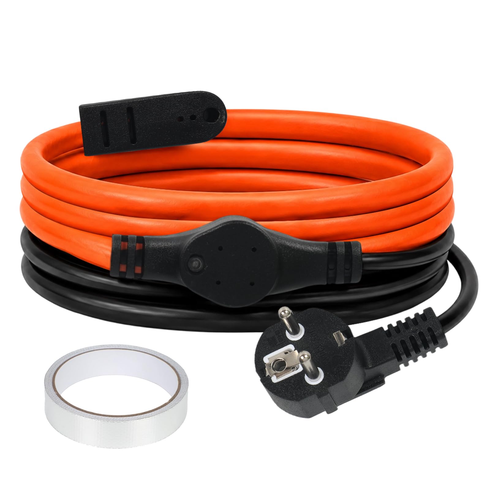 Cavo riscaldante con termostato, 25 W/m, filo riscaldante autoregolante, IP65, impermeabile (3 m)