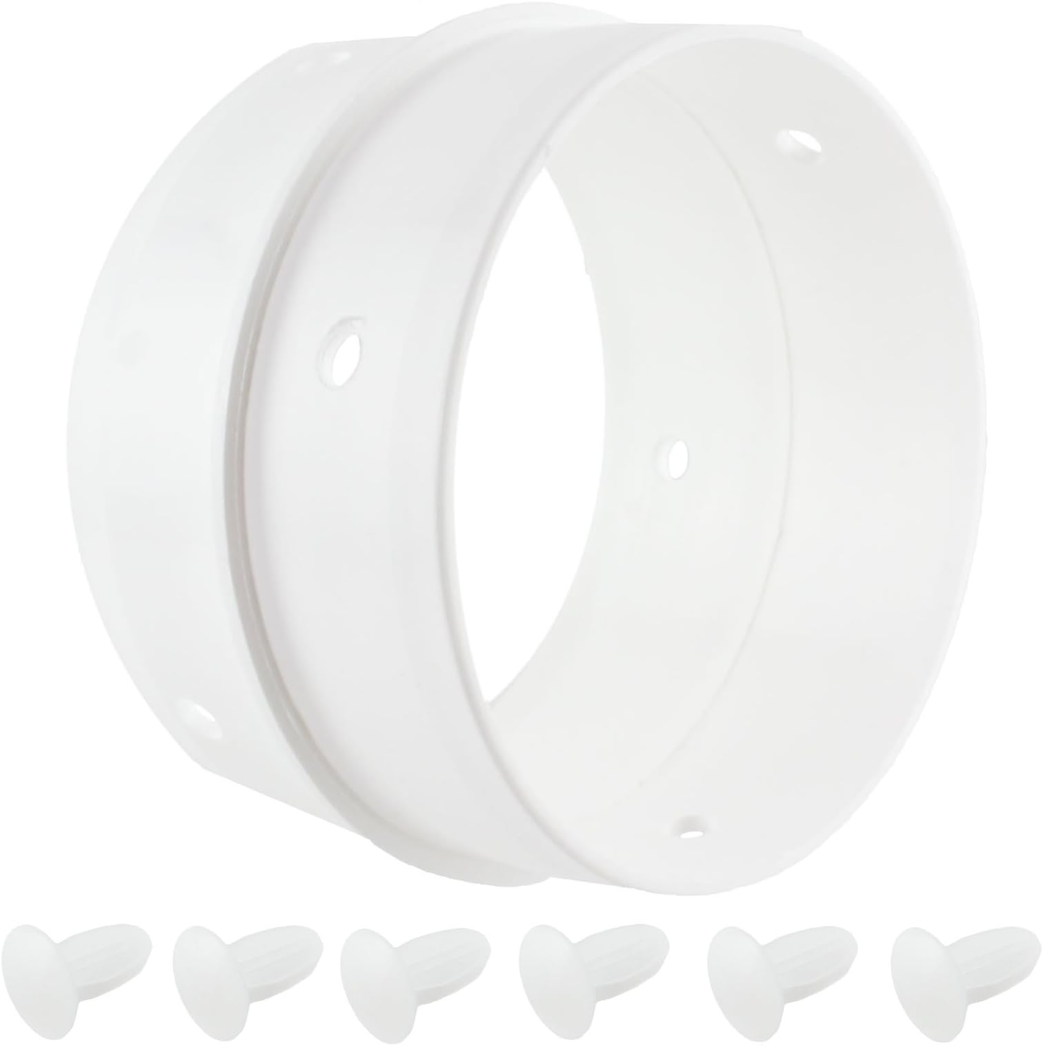 SPARES2GO Universal Tumble Dryer Vent Dual Hose Connector Adapter Ring