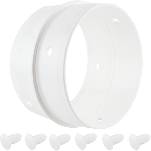 SPARES2GO Universal Tumble Dryer Vent Dual Hose Connector/Adapter Ring