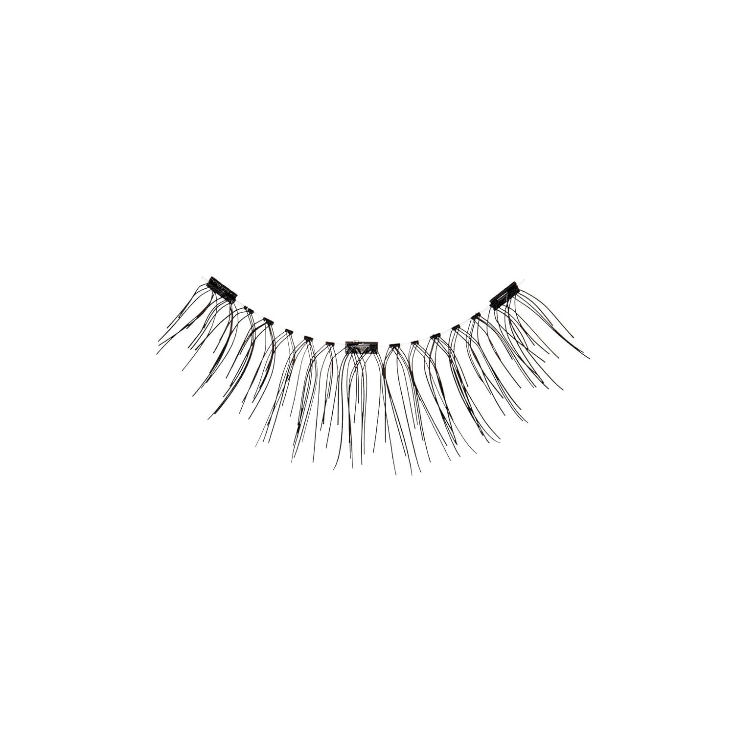 KISS Magnetic Lash 01, Synthetic False Eyelashes with Magnets Under and Over Your Upper Lashes, No Glue Needed, Lightweight, Reusable, Contact Lens Friendly, Cruelty Free, with Lash Applicator, 1 Pair : Beauty & Personal Care