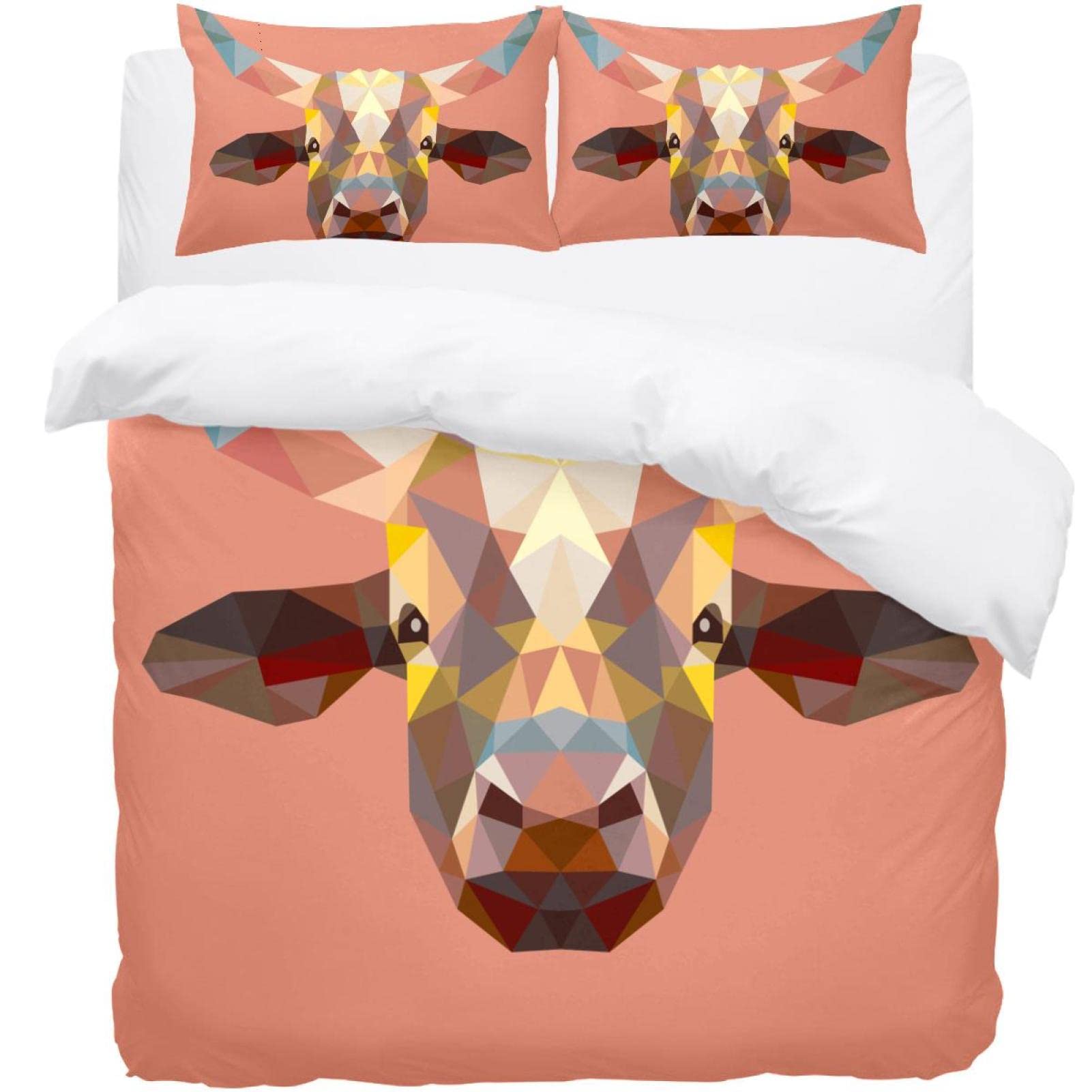 Parure de lit vache multicolore pour transformer votre chambre en cocon douillet
