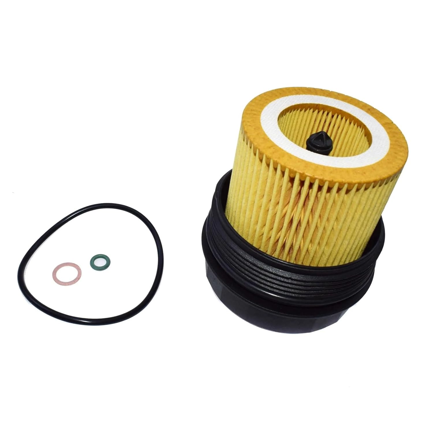 Engine Oil Filter Housing Seal Oil Cooler Gasket Compatible with BMW E82 E90 E60 E91 E92 E93 E61 E83 E70 E85 E88 E89 X3 X5 X6 Z4 11427566327(Oil Filter) (KIt 001)