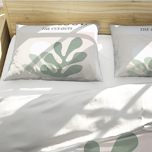 Miniatura 4 de Funda nórdica de microfibra Ultra Suave incluye 1 funda nórdica y 2 almohadas - 3 piezas Henri Matisse Pintura abstracta Funda para edredón