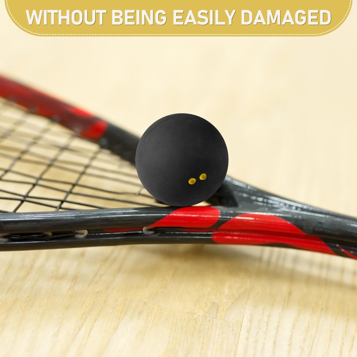 Professional Squash Ball High Elastic Racket Ball for Training Durable Standard Single for Beginners for Practice and Competition