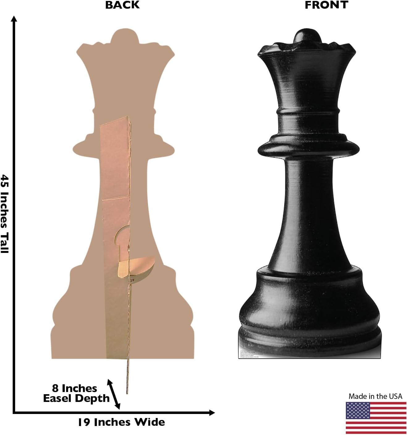 Cardboard People Chess Queen Life Size Cardboard Cutout Standup