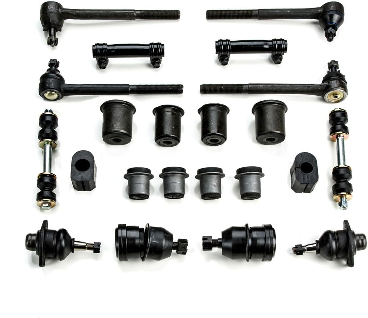 Front End Suspension Rebuild Kit Compatible with Chevrolet Chevelle/El Camino/Monte Carlo/Malibu OEM Spec Replacements (22 Piece Kit) (YEARS: 1964 Master (1st Design))