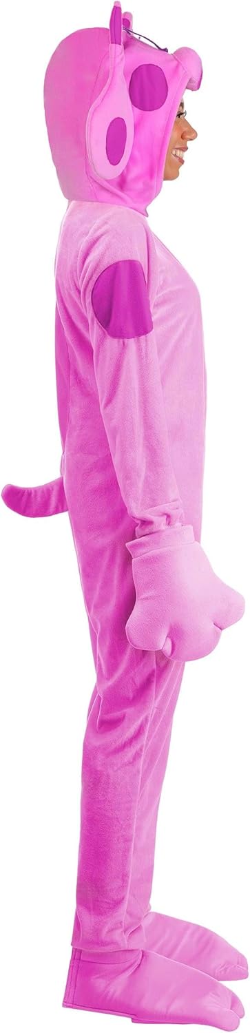 Blue's Clues Magenta Costume for Women with Hood, Gloves, Shoe Covers and Tail for Halloween Dress Up or Cosplay Parties - Image 5