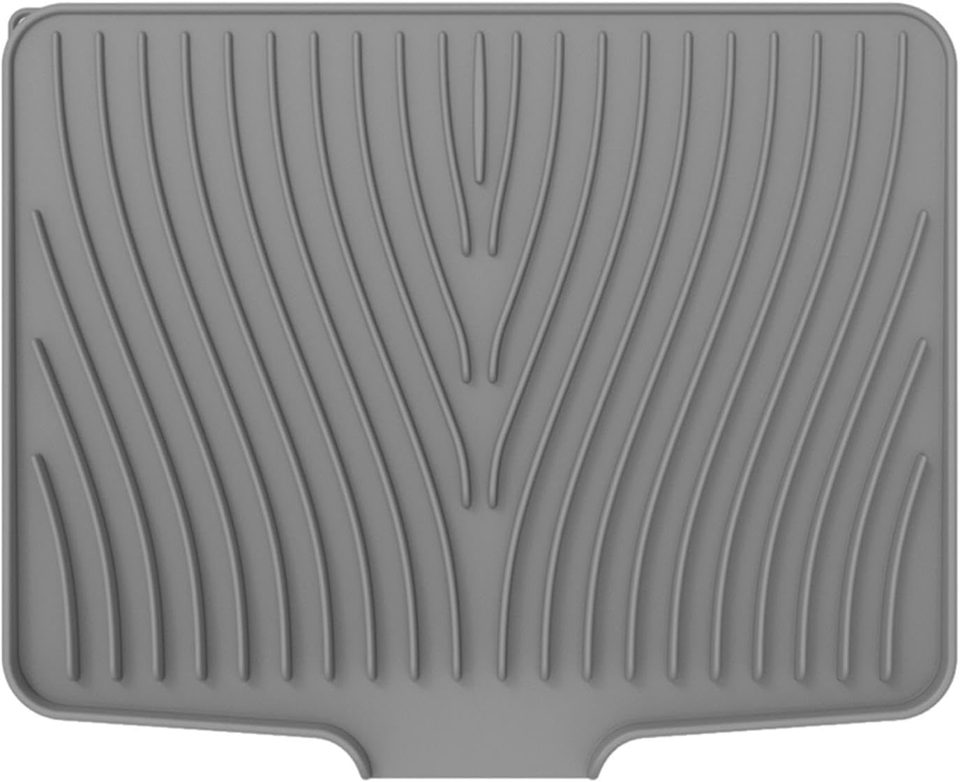 Silicone Dish Drying Mat, Slope Opening Foldable Dish