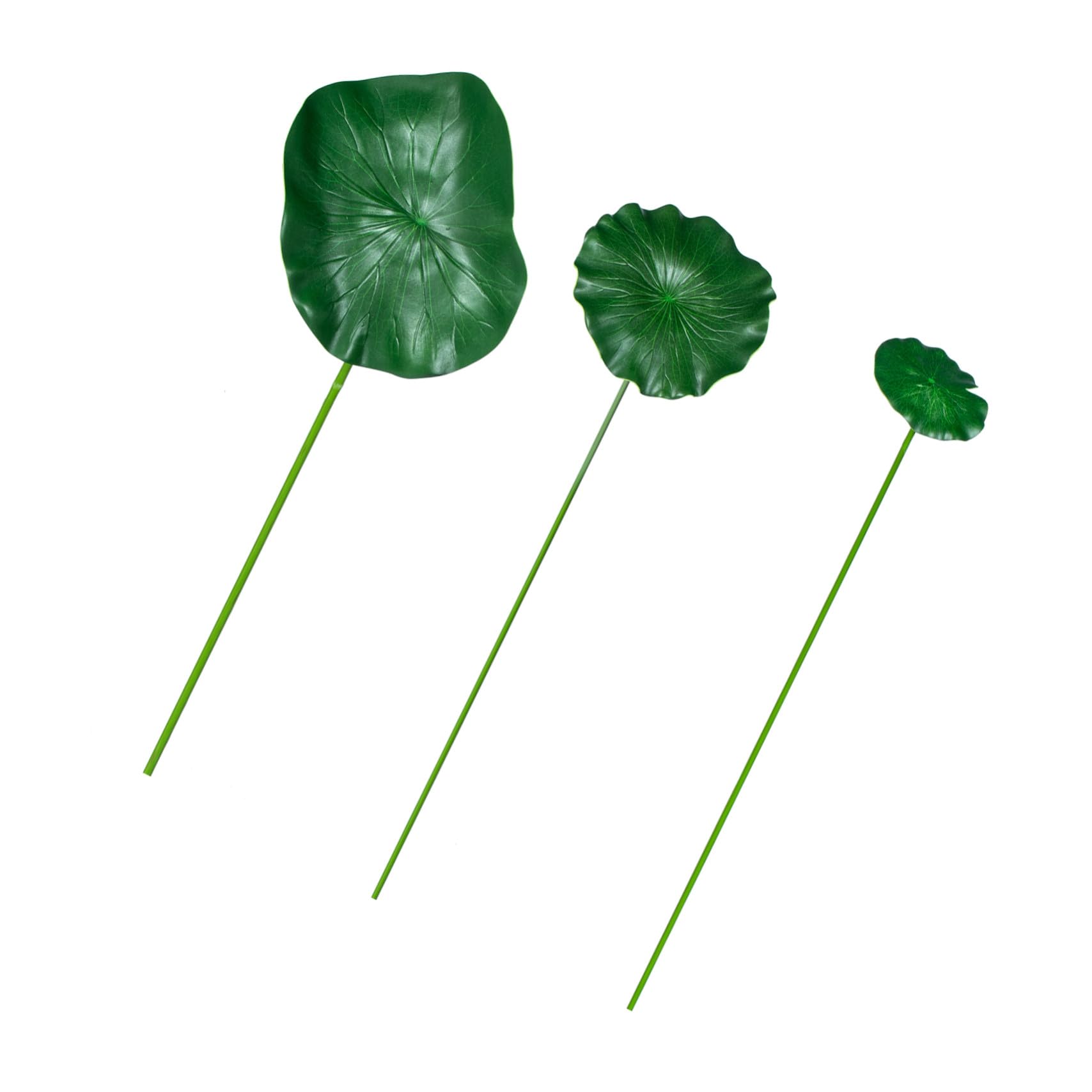 Decorazione e Decorazioni con Altre Piante Acquatiche Galleggiante a Forma di Foglia di Loto Realistica in Eva Verde Set per Ambienti Pubblici per Laghetti e Piscine