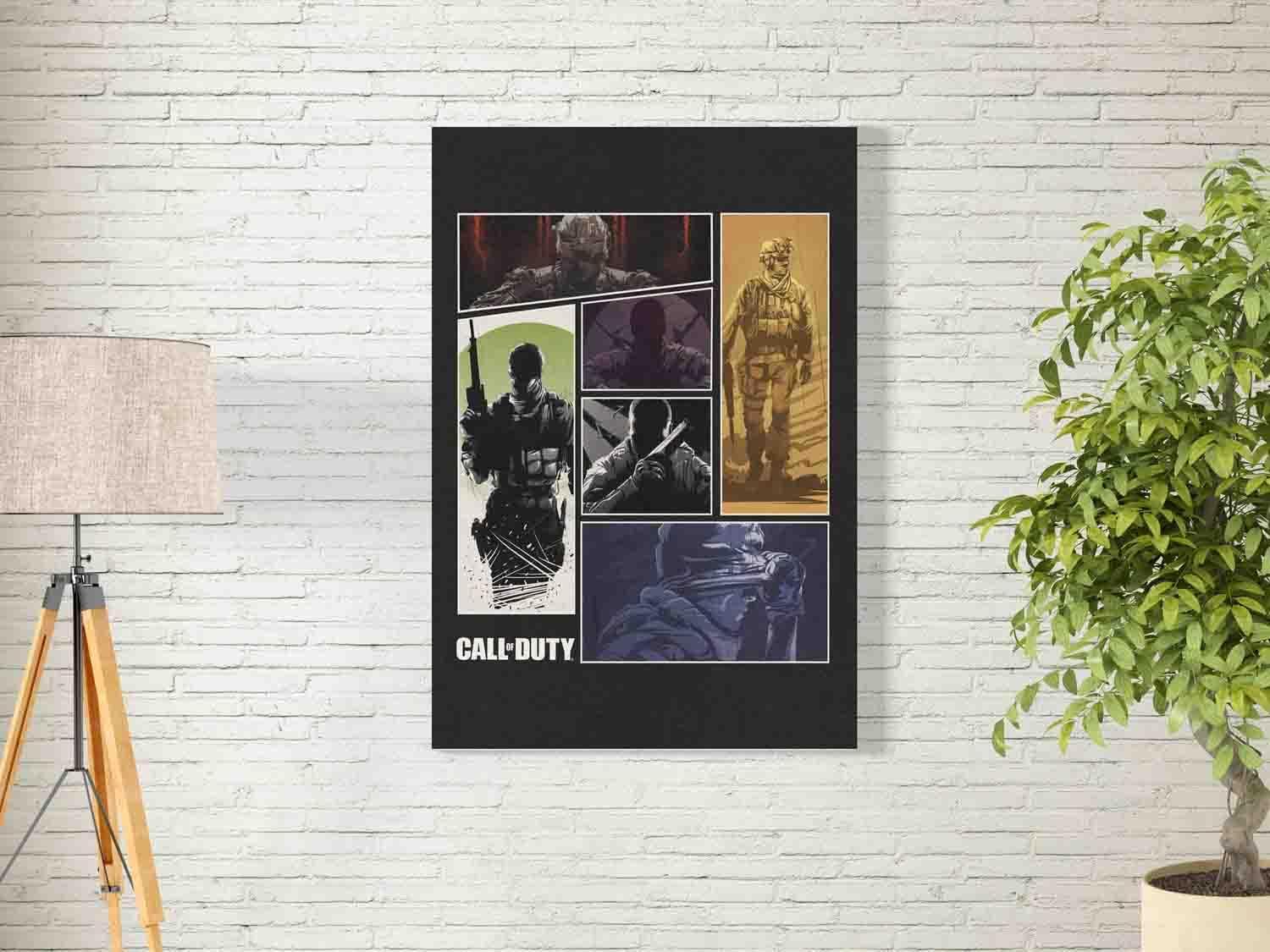 bpa Call of Duty Compilation Wall Art for Decoration easy to hang, 90x60cm, 1Pcs