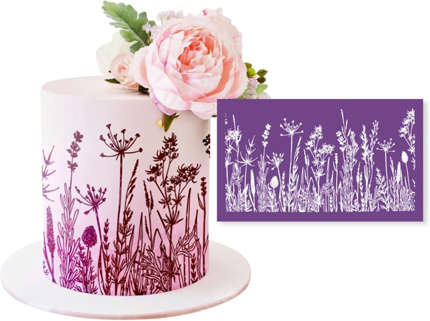 Cake Mesh Stencil Lace Flower Grass Fabric Stencil Decorating Tool for Fondant Baking Pastry Tools Stencils
